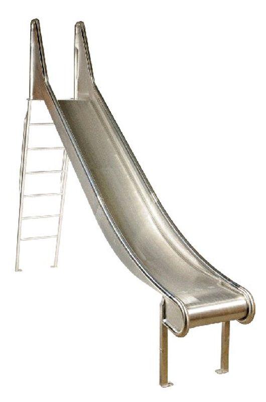 Rutsje av edelstal med stiege