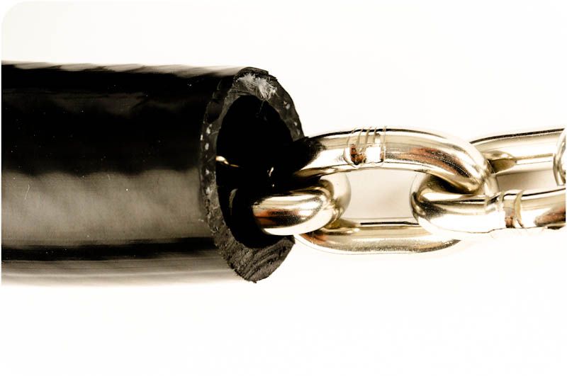 Gummislange med tekstil